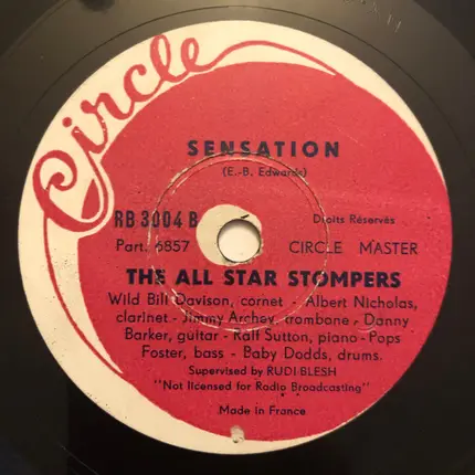 The All Star Stompers - Tishamingo Blues / Sensation