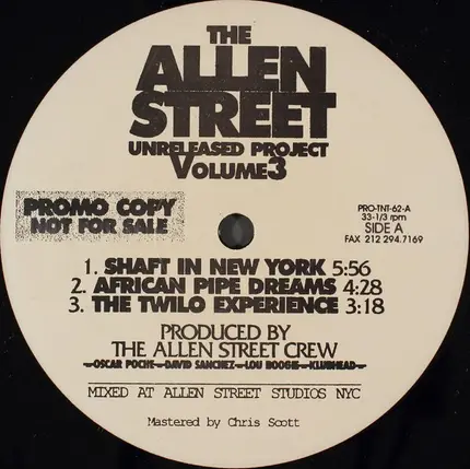 The Allen Street Crew - The Allen Street Unreleased Project Volume 3