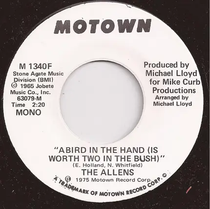 The Allens - A Bird In The Hand (Is Worth Two In The Bush)