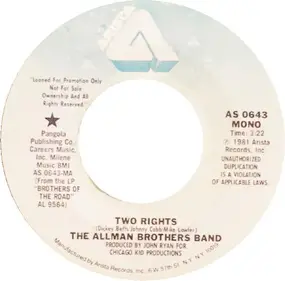 The Allman Brothers Band - Two Rights