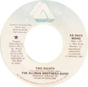 The Allman Brothers Band - Two Rights