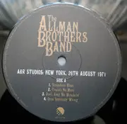 Double LP - The Allman Brothers Band - A&R Studios: New York, 26th August 1971
