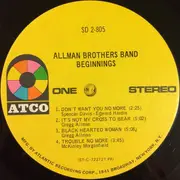 Double LP - The Allman Brothers Band - Beginnings - PR