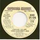 7inch Vinyl Single - The Allman Brothers Band - Louisiana Lou And Three Card Monty John