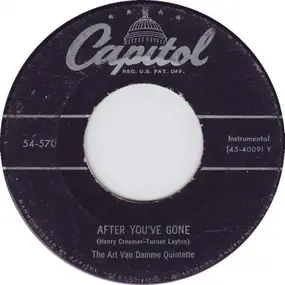 Art Van Damme - After You've Gone / Little Brown Jug