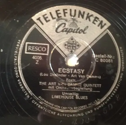 The Art Van Damme Quintet - Limehouse Blues/ Ecstasy