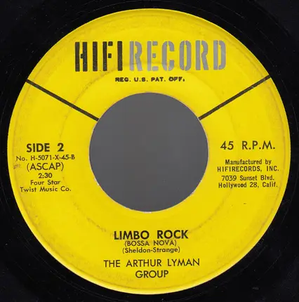 The Arthur Lyman Group - Cotton Fields / Limbo Rock