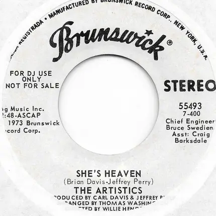 The Artistics - She's Heaven