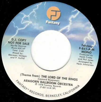 The Aragorn Ballroom Orcestra - (Theme From) The Lord Of The Rings