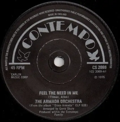 The Armada Orchestra - Feel The Need In Me / The Drifter