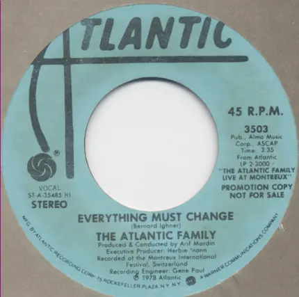 The Atlantic Family - Everything Must Change