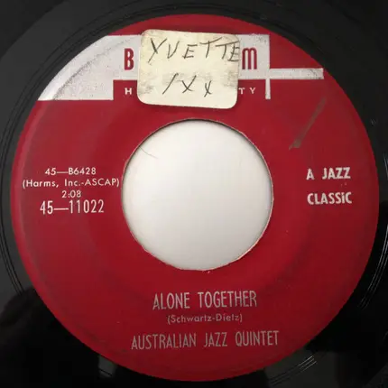 The Australian Jazz Quintet - Alone Together