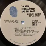 LP - The Aynsley Dunbar Retaliation - To Mum, From Aynsley And The Boys