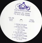 LP - The Boys From Indiana - Memories And Dreams