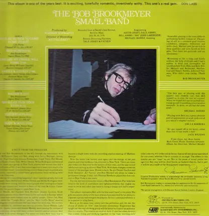 The Bob Brookmeyer Small Band - Live At Sandy's, Volume 1