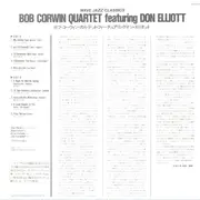 LP - The Bob Corwin Quartet , Don Elliott - The Bob Corwin Quartet Featuring The Trumpet of Don Elliott - Mono / + japanese insert