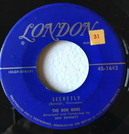 The Bon Bons - Precious Love / Secretly