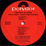 LP - The Boston Pops Orchestra , Arthur Fiedler - Fiedler In Rags