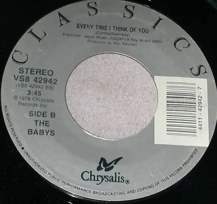 The Babys - Isn't It Time / Every Time I Think Of You