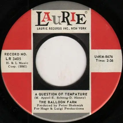 The Balloon Farm - A Question Of Tempature / Hurtin' For Your Love