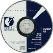 CD - The Baltimore Consort - Watkins Ale - Music Of The English Renaissance
