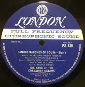 LP - The Band Of The Grenadier Guards : F.J. Harris - Famous Marches Of Sousa - Blue back sleeve