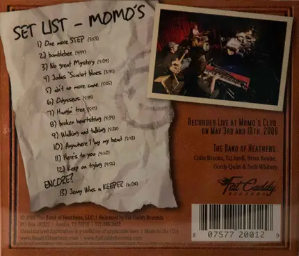 The Band Of Heathens - Live from Momo's