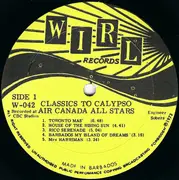 LP - The Barbados Exotic Steel Orchestra - Classics To Calypso - Signed, Yellow Labels