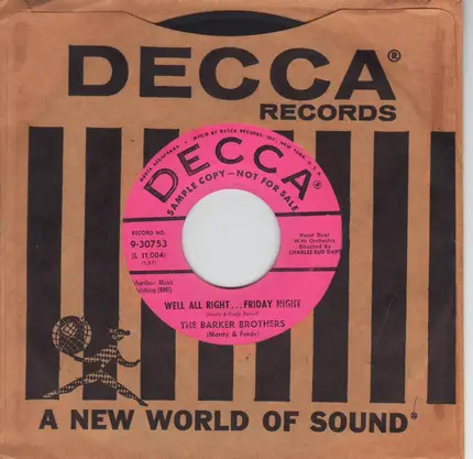 The Barker Brothers - Well All Right