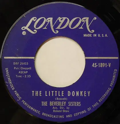 The Beverley Sisters - The Little Donkey