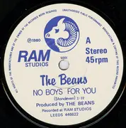7inch Vinyl Single - The Beans - No Boys For You - Red Sleeve