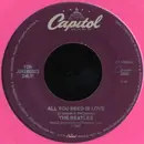 7inch Vinyl Single - The Beatles - All You Need Is Love - Mono/ Pink vinyl