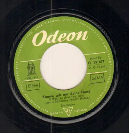 The Beatles - Komm Gib Mir Deine Hand / Sie Liebt Dich