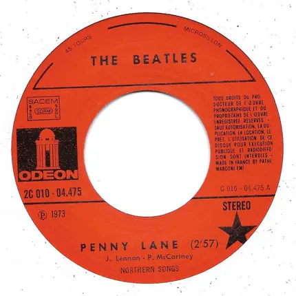 The Beatles - Penny Lane / Strawberry Fields Forever