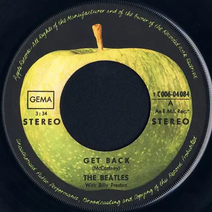 The Beatles With Billy Preston - Get Back