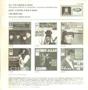 7'' - The Beatles - All You Need Is Love / Baby You're A Rich Man - REAR ADVERT SLEEVE