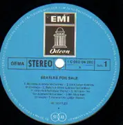 LP - The Beatles - Beatles For Sale - Blue Odeon Label