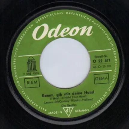 The Beatles - Komm Gib Mir Deine Hand / Sie Liebt Dich