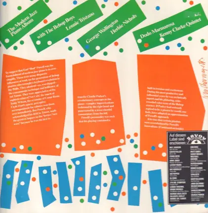 The Bebop Boys / Lennie Tristano / Dodo Marmarosa / Kenny Clarke / a.o. - The Modern Jazz Piano Album