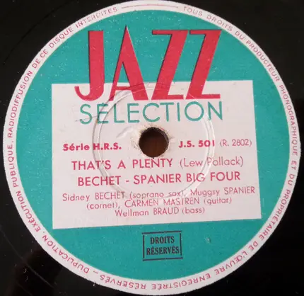 The Bechet / Spanier Big Four - Lazy River / That's A Plenty