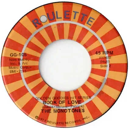 The Beltones / The Monotones - I Talk To My Echo / Book Of Love