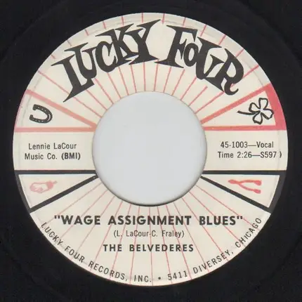 The Belvederes - He's A Square / Wage Assignment Blues