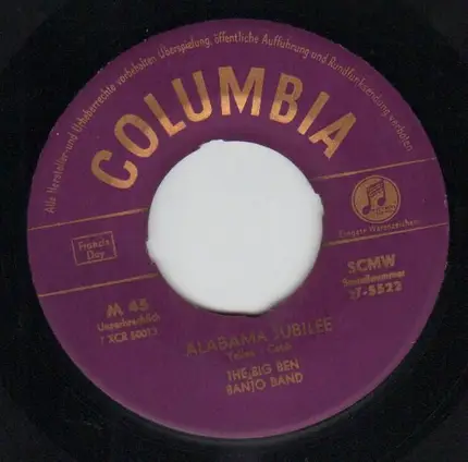 The Big Ben Banjo Band - Alabama Jubilee / Sweet Georgia Brown