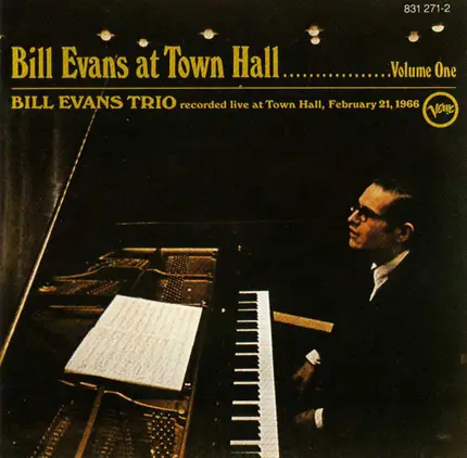 The Bill Evans Trio - At Town Hall, Volume One