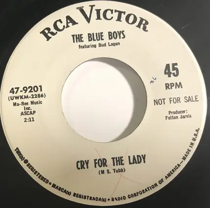 The Blue Boys ,Featuring Bud Logan - My Cup Runneth Over