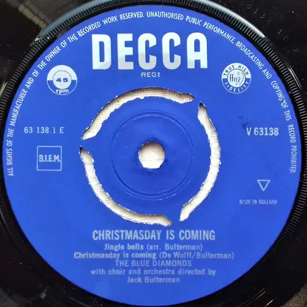 The Blue Diamonds - Christmasday is coming