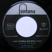 7inch Vinyl Single - The Blue Diamonds - Lady Sunshine Und Mister Moon / Angelina, Laß Das Weinen
