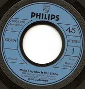 7inch Vinyl Single - The Blue Diamonds - Mein Tagebuch Der Liebe
