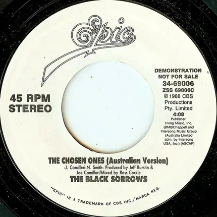 The Black Sorrows - The Chosen Ones