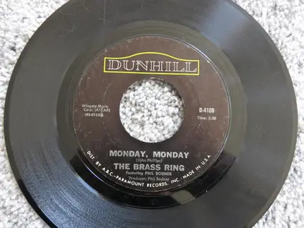 The Brass Ring , Featuring Phil Bodner - Flower Road / Monday, Monday